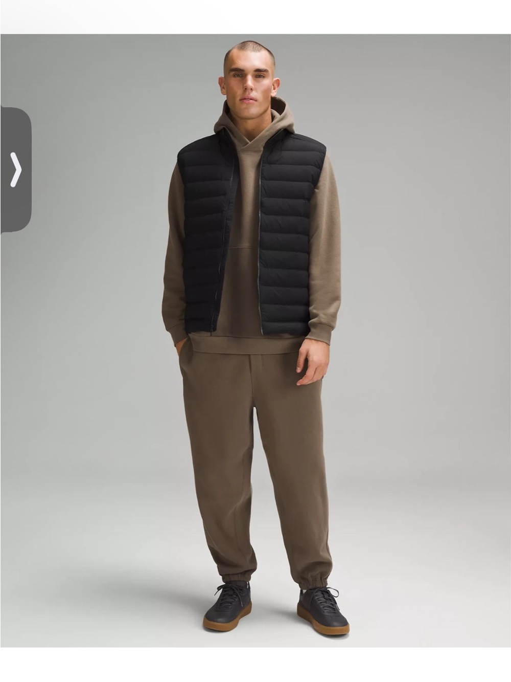 Lululemon Men’s Navigation Black Quilted Puffer Vest - Lightweight Layering XXL